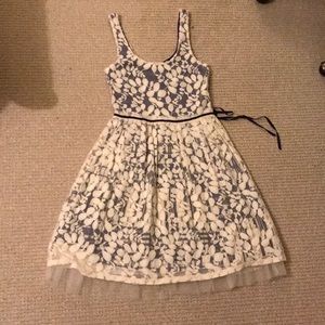 Anthropologie lace overlay dress